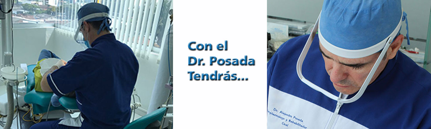 Dr. Alejandro Posada en su práctica