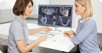 foto de planificación de implantes dentales